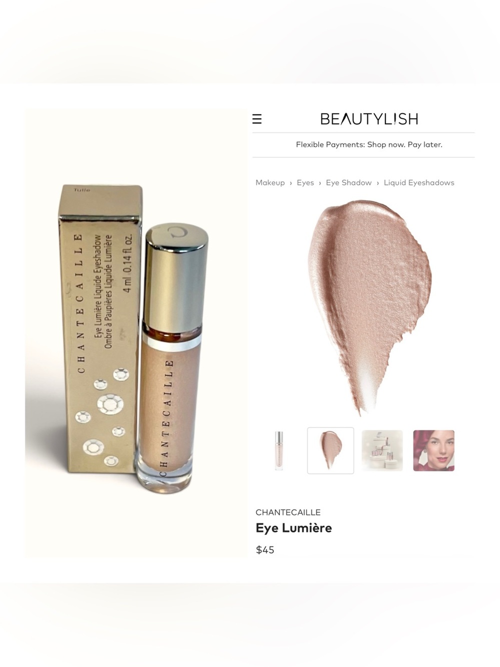 Chantecaille Eye Lumière Liquid Eyeshadow in Tulle